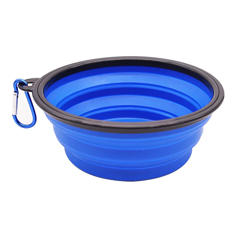 Collapsible Pet Silicone Dog Food Water Bowl