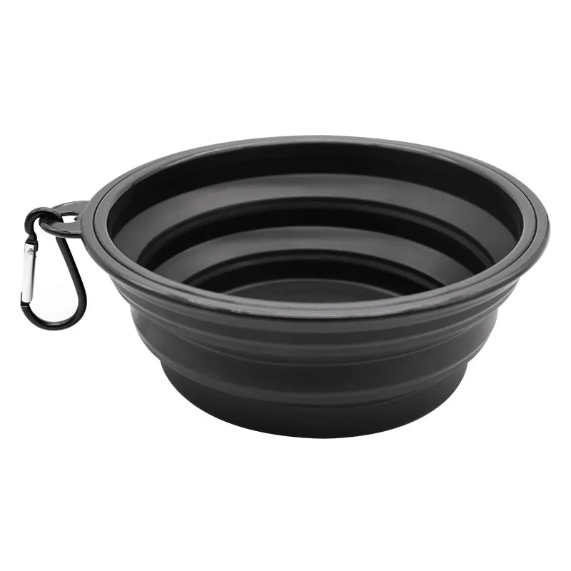 Collapsible Pet Silicone Dog Food Water Bowl